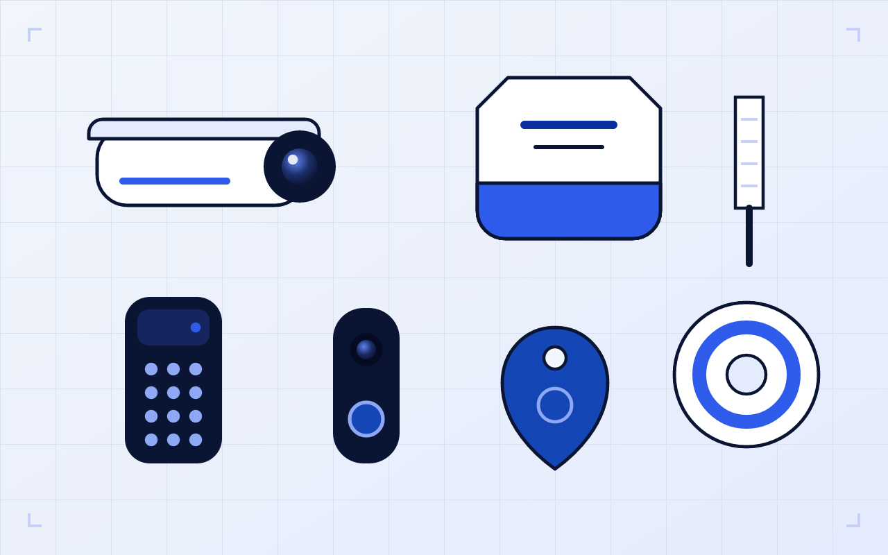 Illustration of the security equipment ADI installs